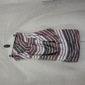 MARACUJA - made in Brazil - Short Strapless Taffeta Lace Up Mini Dress